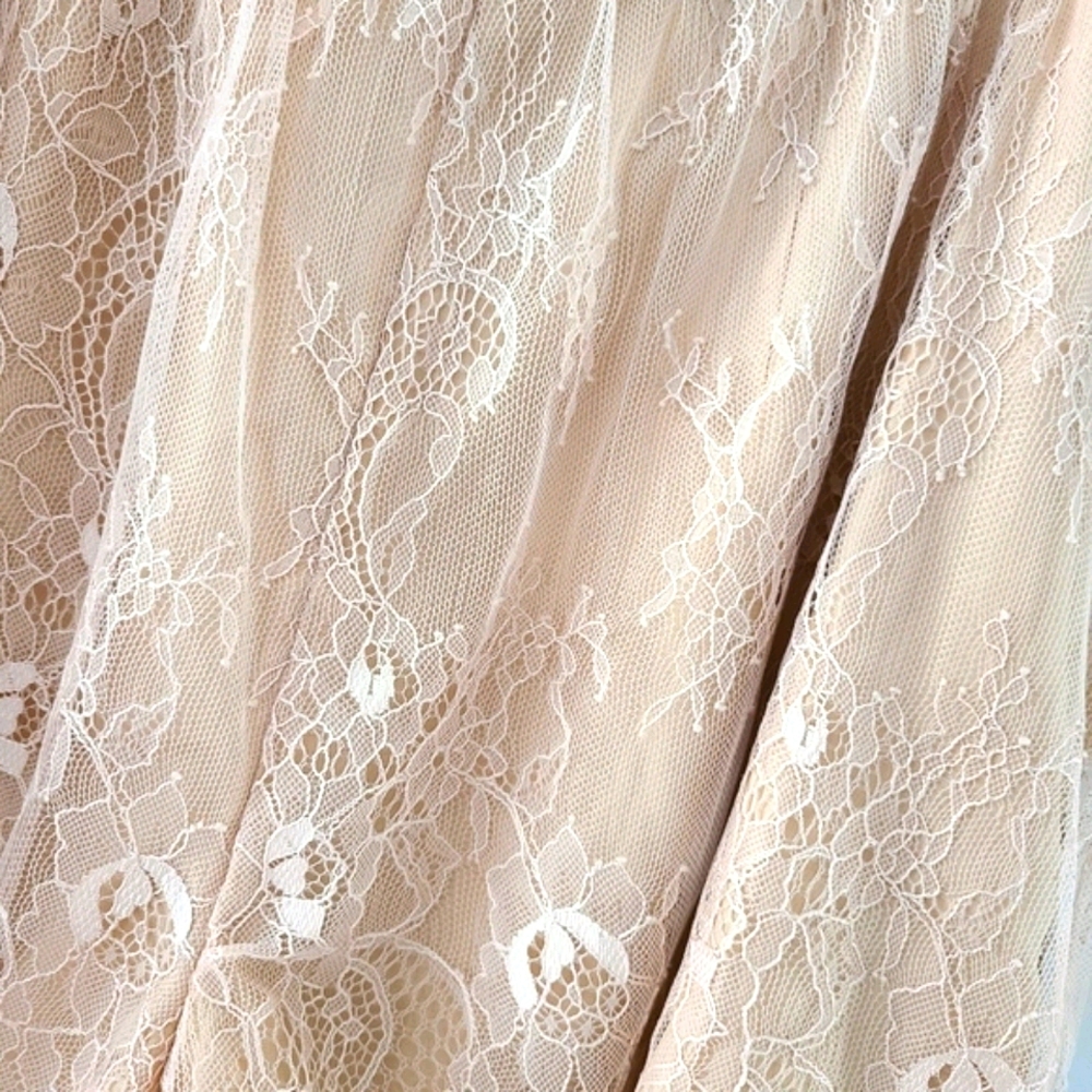 Keepsake Above Water Rose Pink Lace Shorts - Picture 5 of 8
